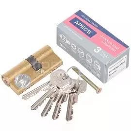 Личинка замка двери Apecs, SC-70(30/40)-G (SC-70(30/40)-Z-G), 9054, 70 мм, золото