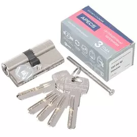 Личинка замка двери Apecs, SM-60-NI, 3306, 60 мм, никель, 30/30
