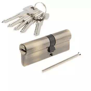 Личинка замка двери Apecs, SM-80(35/45)-AB, 32117, 80 мм, бронза