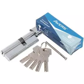 Личинка замка двери Avers, ZM-90(35C/55)-C-CR, 22791, ЦАМ, 90 мм, хром
