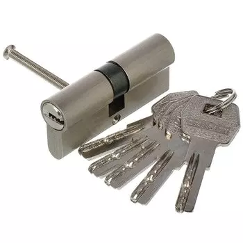 Личинка замка двери Стандарт, MAX 70, 14 789, 70 мм, матовый никель, 5 перфоключей