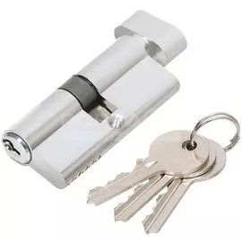 Личинка замка двери Trodos, ЦМВ 70(35/35)-3K CP, 208060, 70 мм, хром