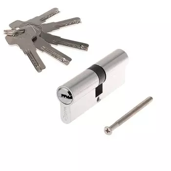 Личинка замка двери Vanger, VM-80-CR, 33600, алюминий, 80 мм, хром