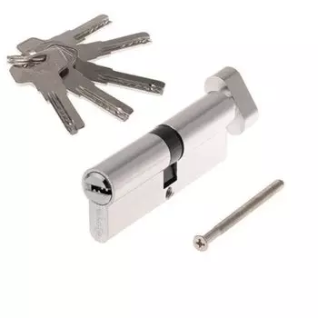 Личинка замка двери Vanger, VM-90-C-CR, 33857, 90 мм, с заверткой, хром