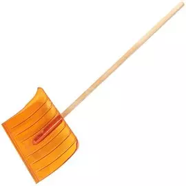 Лопата для снега ЛПК2 СП из поликарбоната оранжевая, 512х380 мм