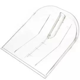 Лопата для снега поликарбонат, 380х340 мм, без черенка, ЛПК4