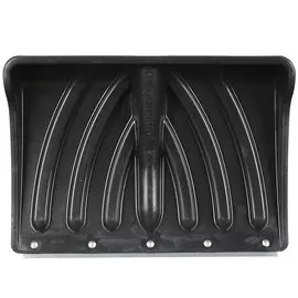 Лопата для снега пластик, с оцинкованной планкой, 465х340 мм, без черенка, тулейка 32 мм, Крепыш Standart, 1113-00