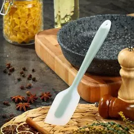 Лопатка кулинарная силикон, пластиковая ручка, навеска, Daniks, Verde, 161044-2