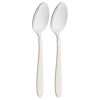 Ложка нержавеющая сталь, 2 предмета, чайная, Agness, 942-103