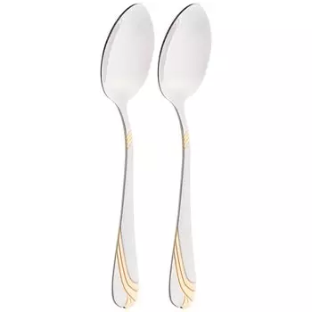 Ложка нержавеющая сталь, 2 предмета, чайная, Agness, 942-131