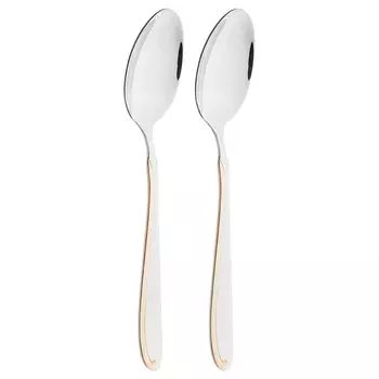 Ложка нержавеющая сталь, 2 предмета, столовая, Agness, 942-102