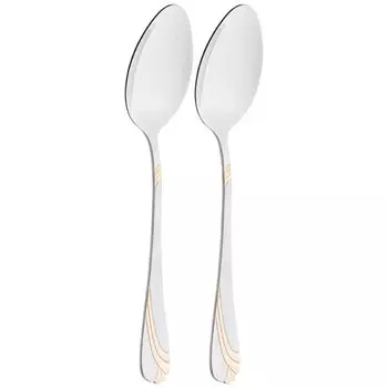 Ложка нержавеющая сталь, 2 предмета, столовая, Agness, 942-130