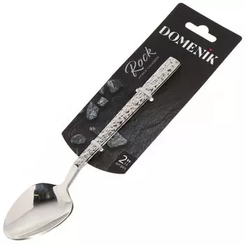 Ложка нержавеющая сталь, 2 предмета, столовая, Domenik, Rock, DMC021