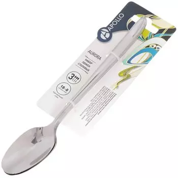 Ложка нержавеющая сталь, 3 предмета, столовая, Apollo, Aurora, AUR-043