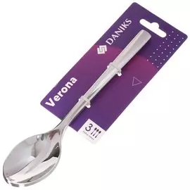 Ложка нержавеющая сталь, 3 предмета, столовая, Daniks, Verona