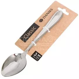 Ложка нержавеющая сталь, 3 предмета, столовая, Daniks, Classic