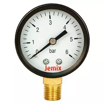 Манометр для насоса, диаметр 50 мм, боковой, 6 бар, Jemix, XPS-R