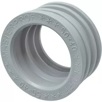 Манжета 50х40 мм, ТЭП, серая, MasterProf, индивидуальная упаковка, ИС.131771