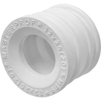 Манжета 32х25 мм, ТЭП, белая, MasterProf, индивидуальная упаковка, ИС.131683