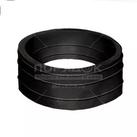 Манжета 110х90 мм, ПВХ, черная, СантехКреп, 2.19.7