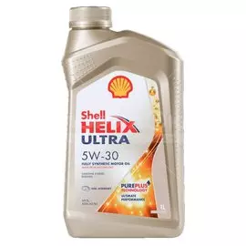 Масло моторное синтетическое 5W30 Shell Helix Ultra, 1 л
