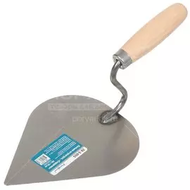 Кельма штукатура, углеродистая сталь, 175 мм, 150 мм, рукоятка дерево, РемоКолор, 28-3-055