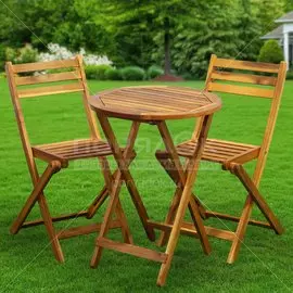 Мебель садовая Green Days, Дуэт Wood, дерево, стол, 55х55х72 см, 2 стула
