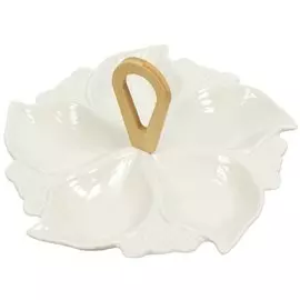 Менажница керамика, 29х29х3.5 см, 5 секций, Y4-5360