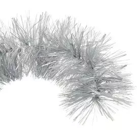 Мишура 3.5 м, на проволоке, матовое серебро, диаметр 3.5 мм, 5-350-10