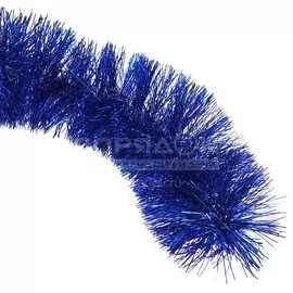 Мишура 3.5 м, одноцветная, синяя, диаметр 150 мм, Снегурка, 15СМ-70