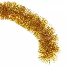 Мишура 3.5 м, одноцветная, золотая, диаметр 100 мм, 10СМ-120