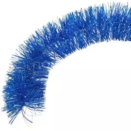 Мишура 1.8 м, 5 слоев, на проволоке, синяя, диаметр 100 мм, Xmas Dream, 5-180-10