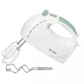 Миксер ручной, Delta, DL-5061, 300 Вт, 5 скоростей, турбо режим, белый, зеленый