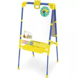 Мольберт детский растущий, со счетами, синий, Nika, М2/С