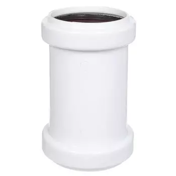 Муфта канализационная 110 мм, РосТурПласт, надвижная, белая, 24561