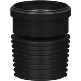 Муфта канализационная 110 мм, РосТурПласт, вставная, полипропилен, черная, 33484