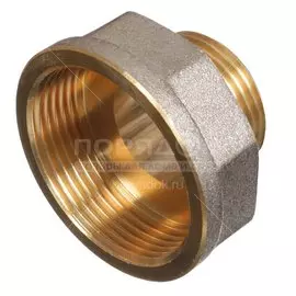 Муфта переходная латунная Frap Ш-Г, 1х1 1/2"