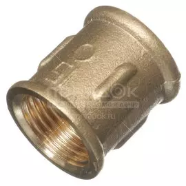 Муфта резьбовая латунная, 1/2"