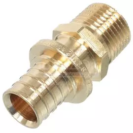 Муфта d20х1/2'', латунь, наружная резьба, Stout