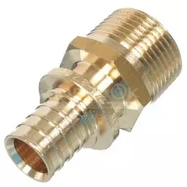 Муфта d20х3/4", латунь, наружная резьба, Stout, SFA-0001-002034