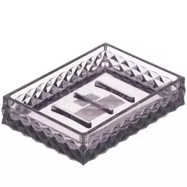 Мыльница настольная, Swensa, Rapas, пластик, фиолетовая, SWP-0660VL-D