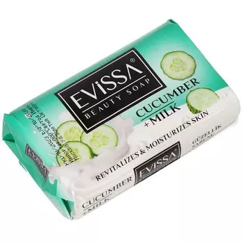 Мыло Evissa, Огурец + Молоко, 125 г