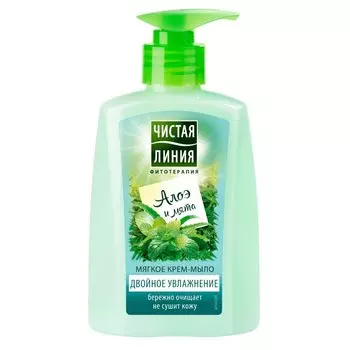 Крем-мыло жидкое Чистая линия, Двойное увлажнение, 250 мл
