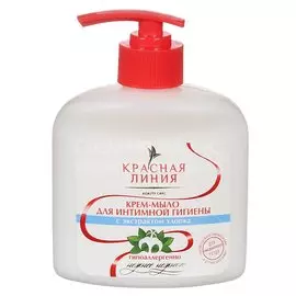 Мыло жидкое для интимной гигиены 250 мл, Красная Линия, С экстрактом хлопка