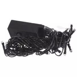 Гирлянда 20 ламп, 2.8 м, 1 режим, Uniel, свет мультиколор, зеленая, с контроллером, в помещении, сетевая, светодиодная, ULD-S0280-020/DGA MULTI IP20