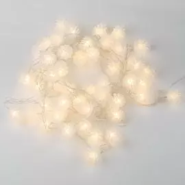 Гирлянда 50 ламп, 5 м, 8 режимов, Шишки, Uniel, свет теплый белый, прозрачная, в помещении, сетевая, светодиодная, ULD-S0500-050/DTA WARM WHITE IP20 PINE CONES