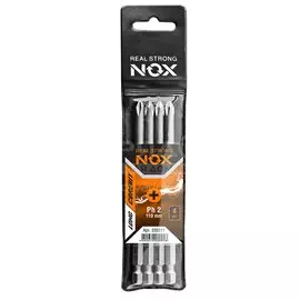 Набор бит Nox, Corebit, PH2, 110 мм, 4 шт