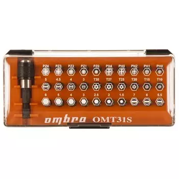 Набор бит Ombra, 31 шт, плотный бокс