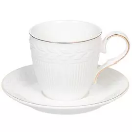 Набор чайный керамика, 4 предмета, на 2 персоны, 200 мл, Daniks, Y4-2726