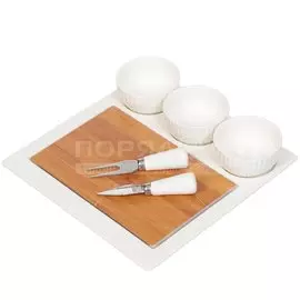 Набор для сервировки, фарфор, 26.5х26.5х7 см, 7 предметов, Y6-2299